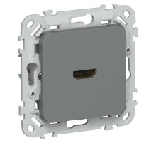 FLITE Розетка HDMI РШДМА-ФлМА мокрый асфальт  FI-H10-K80  IEK