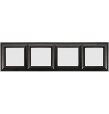 Рамка 4-поста; Eco Profi  Standart; термопласт; антрацит  EPS484AN  Jung