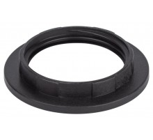 Кольцо для патрона E27, пластик, черное (50/1000/9000)  Б0043680  ЭРА