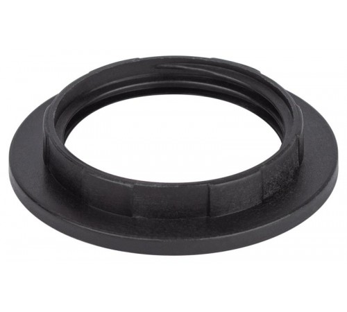 Кольцо для патрона E27, пластик, черное (50/1000/9000)  Б0043680  ЭРА