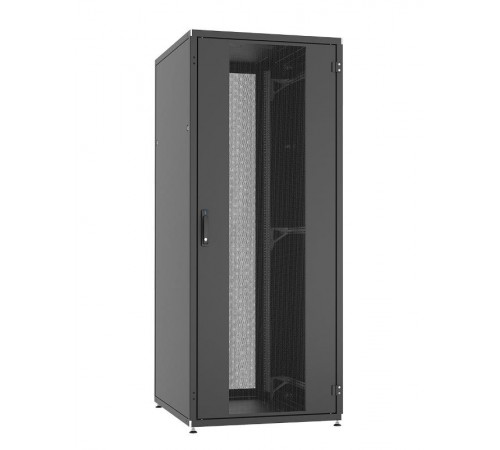 Шкаф напольный WZ-IT-426012-44AA-2-161-FP 19",42U,1963х600х1200мм,пер.и зад.дв.ст.одност.с перф.типа C 80%,черн.(RAL9005)разобр. 413061  Zpas