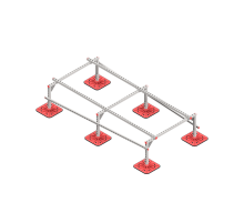 Опорная конструкция для установки оборудования TECHNORAPTOR FOOT 1200х2500  KM-TR-F-SSEI-1200-2500  КМ - профиль