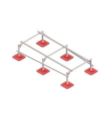 Опорная конструкция для установки оборудования TECHNORAPTOR FOOT 1200х2500  KM-TR-F-SSEI-1200-2500  КМ - профиль