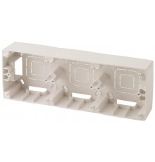 12-6103-02 ЭРА Коробка наклад. монтажа 3 поста, Эра12, слоновая кость  Б0043181  ЭРА