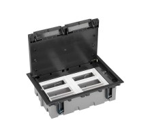 Simon CIMA 500 Люк на 6 модулей 500CIMA (12 мод. 45х45 мм), глубина 90-120мм, посадка 210х300мм, max 1000кг, графит  52050106-038  Simon