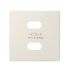 Накладка для зарядного устройства 2xUSB цвета слоновая кость S82  8221096-031  Simon