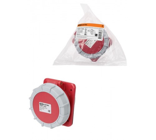 Розетка скрытой установки угловая IP67 16А 3Р+РЕ+N 380В  SQ0611-0058  TDM