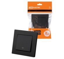 Выключатель перекрестный 1 кл. 10А черный "Сенеж"  SQ1816-0310  TDM