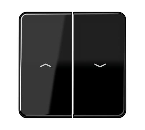 Клавиши для выключателя управления жалюзи 509VU и кнопки 539VU; черные  CD595PSW  Jung