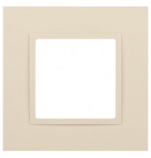 Рамка для розеток и выключателей Elegance 14-5011-02 Classic, на 1 пост, сл.кость  Б0060572  ЭРА