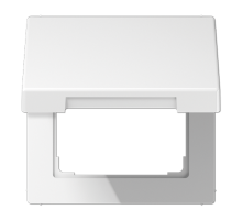 Откидная крышка для устройств 50х50; дюропласт; белый  LS990KLWW  Jung