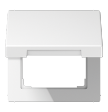 Откидная крышка для устройств 50х50; дюропласт; белый  LS990KLWW  Jung