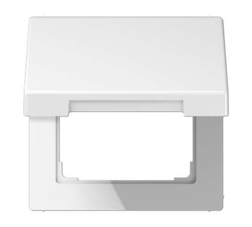 Откидная крышка для устройств 50х50; дюропласт; белый  LS990KLWW  Jung