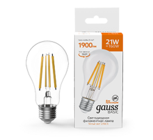 Лампа светодиодная   Basic Filament А70 21W 1900lm 2700К Е27 LED 1/10/40  40712112  Gauss