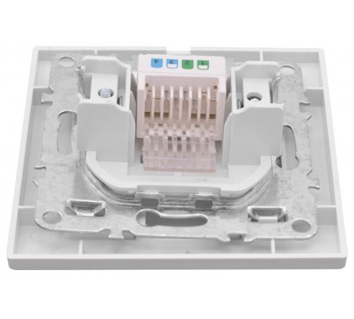 Минск Розетка RJ-45 1-местная СП белая EKF Basic  ERK01-035-10  EKF