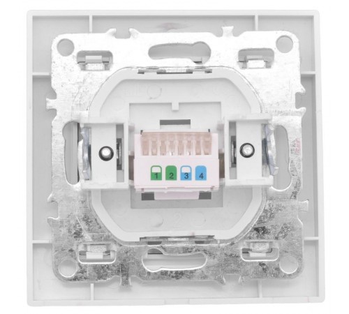 Минск Розетка RJ-45 1-местная СП белая EKF Basic  ERK01-035-10  EKF