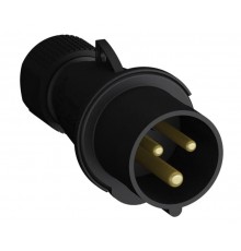 Вилка кабельная Easy&Safe 216EP6B,16А,2P+E,IP44,6ч,черн2CMA103579R1000 ABB