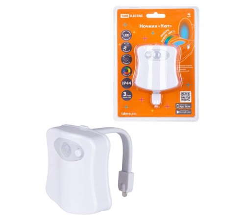 Ночник "Уют" 0,5 Вт, RGB, дат. движ., 3хААА  SQ0357-0124  TDM