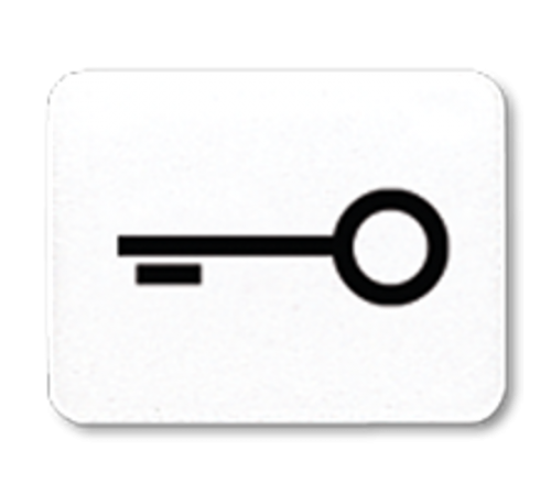 Окошко с символом для "KO-клавиш"; символ "ключ" , белое  33TWW  Jung