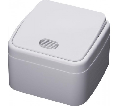 PSW10-31-20 Выключатель открытой установки 1-клавишный c индикатором, 250В, 10А, серия Basic, белый  39029  STEKKER