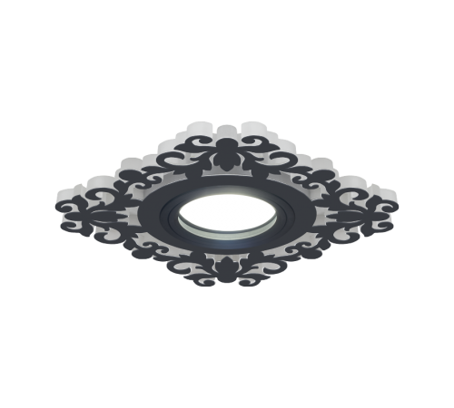 Светильник точечный встраиваемый Backlight BL129 Квадрат/узор. Черный, Gu5.3, 3W, LED 4000K  BL129  Gauss