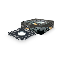 Светильник точечный встраиваемый Backlight BL129 Квадрат/узор. Черный, Gu5.3, 3W, LED 4000K  BL129  Gauss