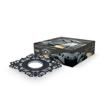 Светильник точечный встраиваемый Backlight BL129 Квадрат/узор. Черный, Gu5.3, 3W, LED 4000K  BL129  Gauss