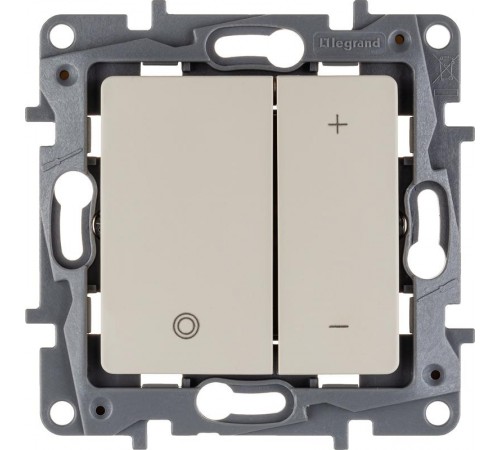 Etika Слоновая кость Светорегулятор нажимной, 400Вт  672318  Legrand