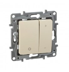 Etika Слоновая кость Светорегулятор нажимной, 400Вт  672318  Legrand