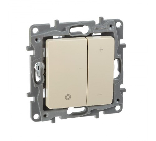 Etika Слоновая кость Светорегулятор нажимной, 400Вт  672318  Legrand