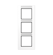 Рамка для вертикальной и горизонтальной установки, 3 поста; термопласт; белый; A CREATION  AC583BFWW  Jung