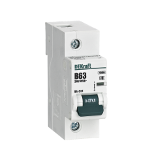 Автоматический выключатель 1Р 63А х-ка B ВА-201 10кА  13033DEK  DEKraft