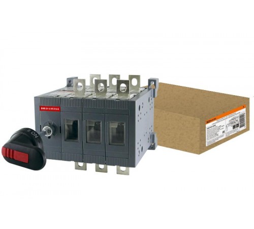 Рубильник ВНК-37-2 3П 315А реверсивный с выносной фронтальной ручкой и переходником 185 мм  SQ0744-0504  TDM