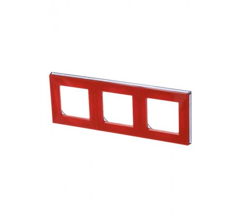 ABB Levit Оранжевый / дымчатый чёрный Рамка 3-ая  3901H-A05030 66W  2CHH015030A6066  ABB