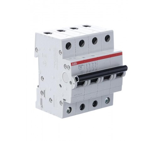 Выключатель автоматический четырехполюсный SH204L 16А C 4,5кА (SH204L C16)  2CDS244001R0164  ABB