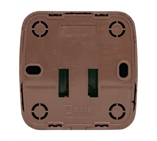 Розетка Phone 1-местная ОП Минск тёмное дерево EKF  EGT01-034-40  EKF