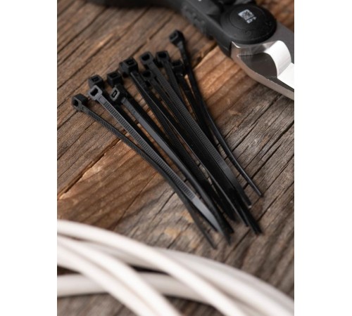 Хомут нейлоновый ЧЕРНЫЙ 2,5х100 (уп./100шт) EKF Simple  plc-cb-2.5x100  EKF