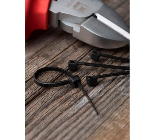 Хомут нейлоновый ЧЕРНЫЙ 2,5х100 (уп./100шт) EKF Simple  plc-cb-2.5x100  EKF