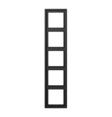 Рамка для вертикальной и горизонтальной установки, 5 постов; металл; антрацит; Aluminium  AL2985AN  Jung
