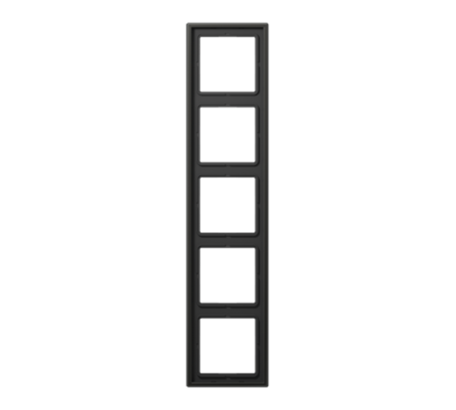 Рамка для вертикальной и горизонтальной установки, 5 постов; металл; антрацит; Aluminium  AL2985AN  Jung