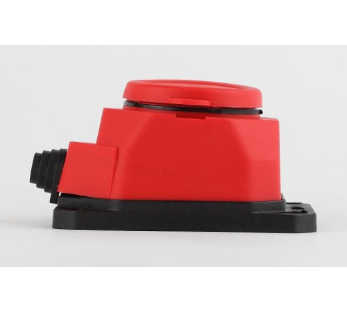 K-1e-RED-IP44 ЭРА Колодка каучуковая с/з 1гн 16A IP44 красная  Б0044550  ЭРА