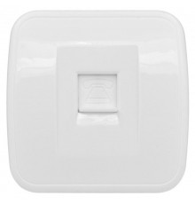 Минск Розетка Phone 1-местная ОП белая EKF Basic  EGT01-034-10  EKF