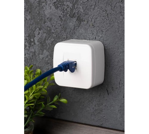 Минск Розетка Phone 1-местная ОП белая EKF Basic  EGT01-034-10  EKF