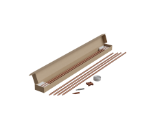 Комплект заземления из 6 стержней D=16 мм L=9 м безмуфтовый (конус Морзе) SCU  KTZ-D16-L9 SCU  КМ - профиль