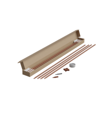 Комплект заземления из 6 стержней D=16 мм L=9 м безмуфтовый (конус Морзе) SCU  KTZ-D16-L9 SCU  КМ - профиль