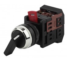 Переключатель АLСLR-22 черный 3 пол. I-O-II 1з+1р (10/400/3200)  Б0045639  ЭРА