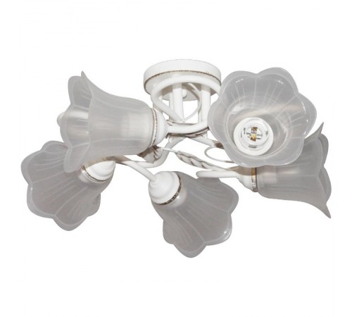 Светильник "Бонни" 151 бел.зол. (плафон П0472) НПБ 01-5х60-153 Е27  1005404779  Элетех