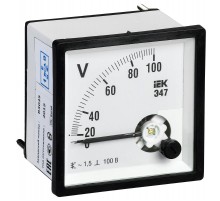 Вольтметр Э47 100В кл. точн. 1,5 72х72мм  IPV10-6-0100-E  IEK