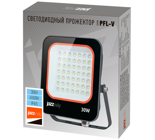 Прожектор светодиодный PFL- V 30w 6500K IP65 Jazzway  .5039711  Jazzway