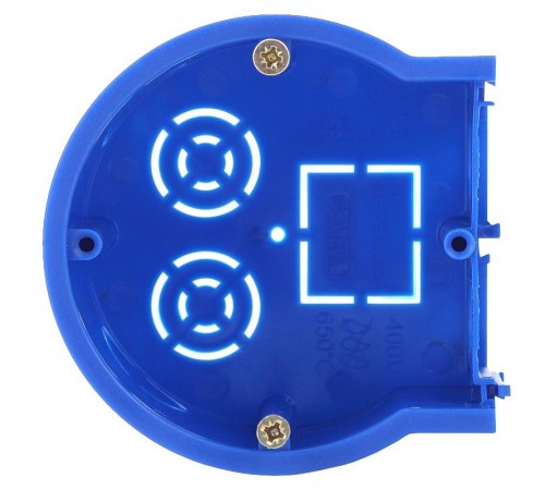 Коробка установочная концевой UniPost 68х45мм для твердых стен синий IP30 UP-68-45-E  Б0039061  ЭРА